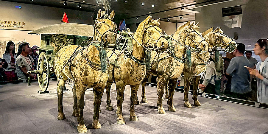 Bronze Chariots and Horses
